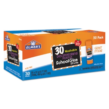 Picture of Disappearing Purple All Purpose Glue Sticks, 0.77 Oz, Dries Clear, 30/box