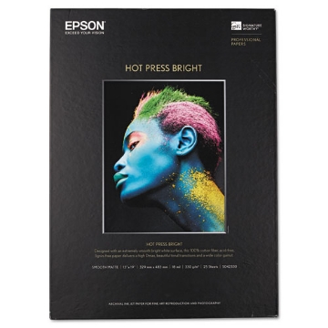 Picture of Hot Press Bright Fine Art Paper, 17 Mil, 13 X 19, Smooth Matte White, 25/pack