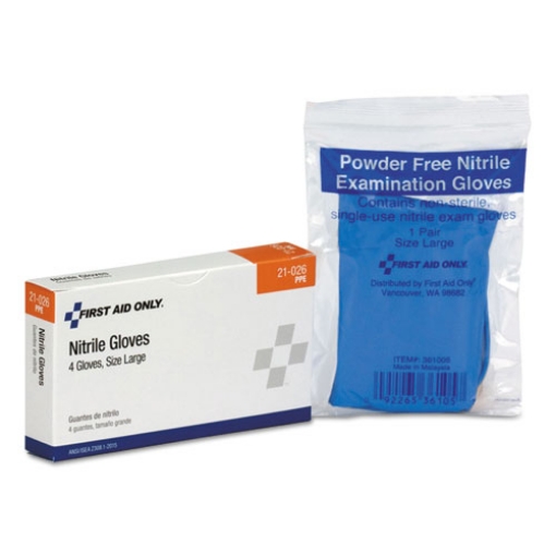 Picture of Ansi Compliant First Aid Kit Refill For 16 Unit First Aid Kit, Exam Gloves, 4/box