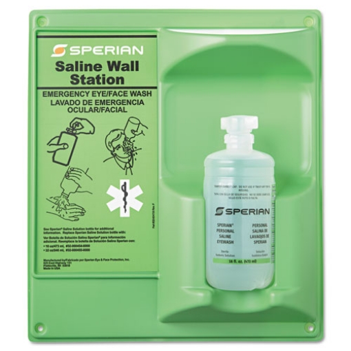 Picture of SALINE EYE WASH WALL STATION, 16 OZ BOTTLE, 1 BOTTLE/STATION