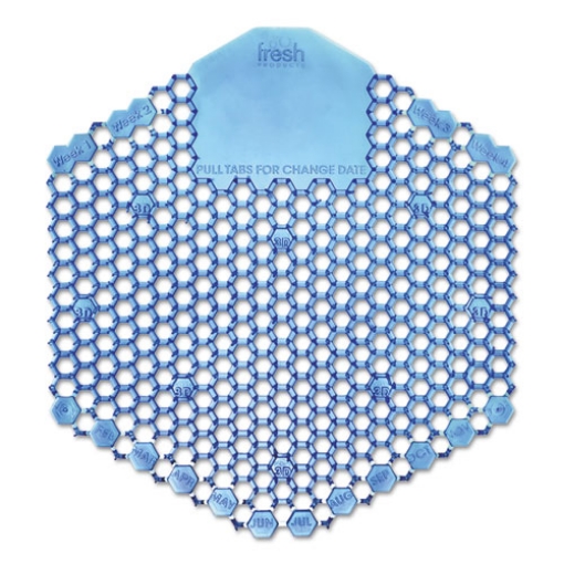 Picture of Wave 3d Urinal Deodorizer Screen, Cotton Blossom Scent, Blue, 10/box
