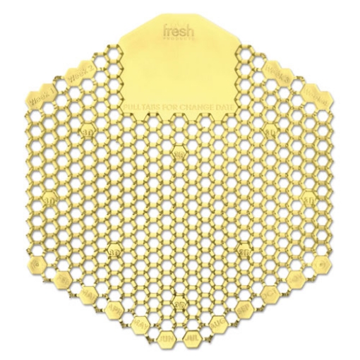 Picture of Wave 3d Urinal Deodorizer Screen, Citrus Scent, Yellow, 10/box
