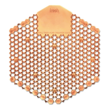 Picture of Wave 3d Urinal Deodorizer Screen, Mango Scent, Orange, 10/box