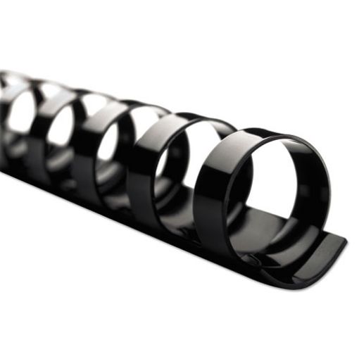 Picture of Combbind Standard Spines, 2" Diameter, 450 Sheet Capacity, Black, 50/box
