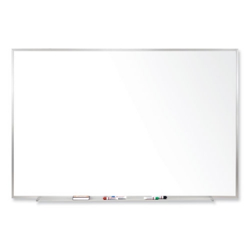 Picture of Magnetic Porcelain Whiteboard with Satin Aluminum Frame, 120.5 x 48.5, White Surface, Ships in 7-10 Business Days