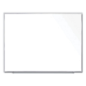 Picture of Magnetic Porcelain Whiteboard with Aluminum Frame, 72.5 x 60.47, White Surface, Satin Aluminum Frame, Ships in 7-10 Bus Days