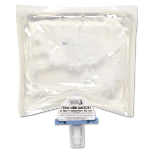 Picture of Pacific Garden Dye And Fragrance Free Foam Hand Sanitizer, 1,000 Ml Refill, Fragrance-Free, 4/carton