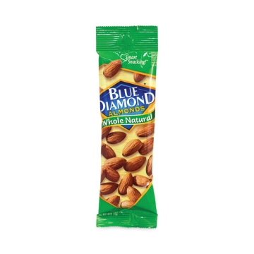 Picture of Whole Natural Almonds, 1.5 oz Bag, 12 Bags/Carton, Ships in 1-3 Business Days