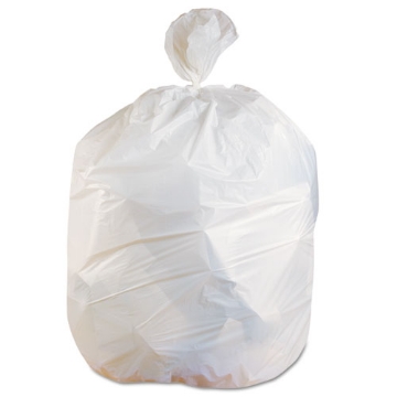 Picture of Linear Low-Density Can Liners, 60 gal, 0.75 mil, 38" x 58", White, 100/Carton