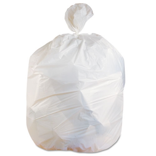 Picture of Linear Low-Density Can Liners, 60 gal, 0.75 mil, 38" x 58", White, 100/Carton