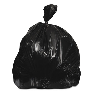 Picture of High-Density Waste Can Liners, 60 gal, 17 mic, 38" x 60", Black, 200/Carton