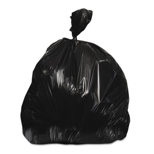 Picture of High-Density Waste Can Liners, 45 gal, 22 mic, 40" x 48", Black, 150/Carton