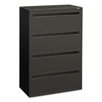 Picture of Brigade 700 Series Lateral File, 4 Legal/letter-Size File Drawers, Charcoal, 36" X 18" X 52.5"