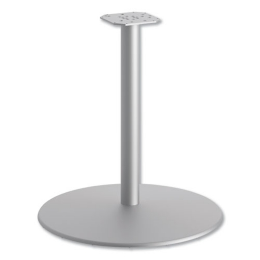 Picture of Between Round Disc Base for 30" Table Tops, 27.79" High, Textured Silver