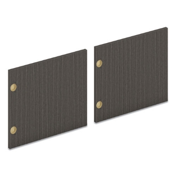 Picture of Pair of Mod Laminate Doors for 72"W Mod Desk Hutch, 17.87 x 14.83, Slate Teak