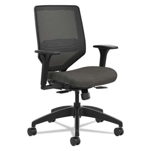 Picture of Solve Series Mesh Back Task Chair, Supports Up To 300 Lb, 16" To 22" Seat Height, Ink Seat, Black Back/base