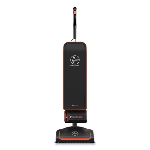 Picture of Hvrpwr 40v Cordless Upright Vacuum, 13" Cleaning Path, Black/orange