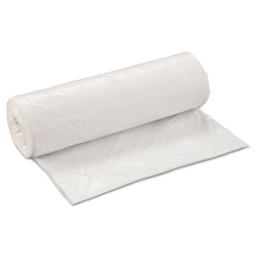 Picture of Low-Density Commercial Can Liners, Coreless Interleaved Roll, 45 gal, 0.8 mil, 40" x 46", White, 25 Bags/Roll, 4 Rolls/Carton