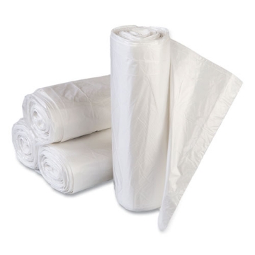 Picture of High-Density Commercial Can Liners Value Pack, 33 gal, 11 mic, 33" x 39", Clear, 25 Bags/Roll, 20 Interleaved Rolls/Carton