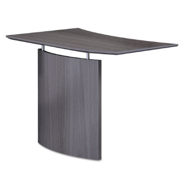 Picture of Medina Laminate Bridge, Right-Hand, 48w X 24d X 29.5h, Gray Steel