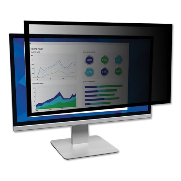 Picture of framed desktop monitor privacy filter for 18.4" to 19" widescreen flat panel monitor, 16:10 aspect ratio