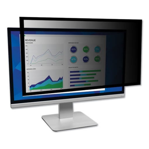 Picture of framed desktop monitor privacy filter for 18.4" to 19" widescreen flat panel monitor, 16:10 aspect ratio