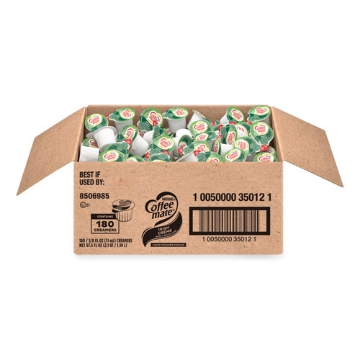 Picture of 180 Count Bulk Liquid Coffee Creamer, Irish Creme, 0.38 oz, 180/Carton