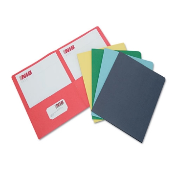 Picture of 7510013162302 Skilcraft Double Pocket Portfolio, 0.38" Capacity, 11 X 8.5, Assorted, 25/box
