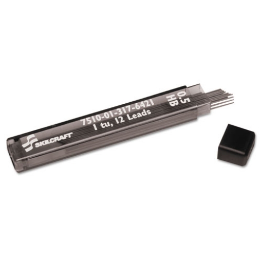 Picture of 7510013176421 Skilcraft Lead Refill For Mechanical Pencil, 0.5 Mm, Hb, Black, 12/tube