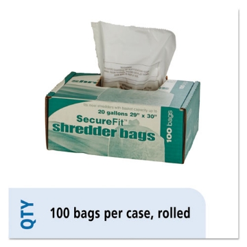 Picture of 8105013994791, Heavy-Duty Shredder Bags, 20 Gal Capacity, 100/bx