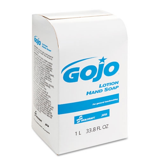 Picture of 8520015220838 Gojo Skilcraft Lotion Soap, Unscented, 1,000 Ml Pouch, 8/box