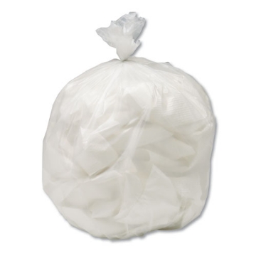 Picture of 8105015604934, Skilcraft Low Density Trash Can Liners, 13 Gal, 0.7 Mil, 24" X 30", White, 120/carton