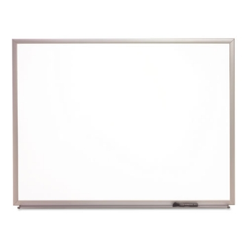 Picture of 7110015680398 skilcraft quartet dry erase marker board, 72 x 48, white surface, silver anodized aluminum frame