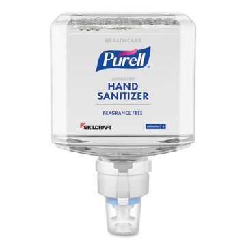 Picture of 6508016941820 SKILCRAFT PURELL Healthcare Gentle and Free Foam Hand Sanitizer Refill, 1,200 mL, Unscented, 2/Box