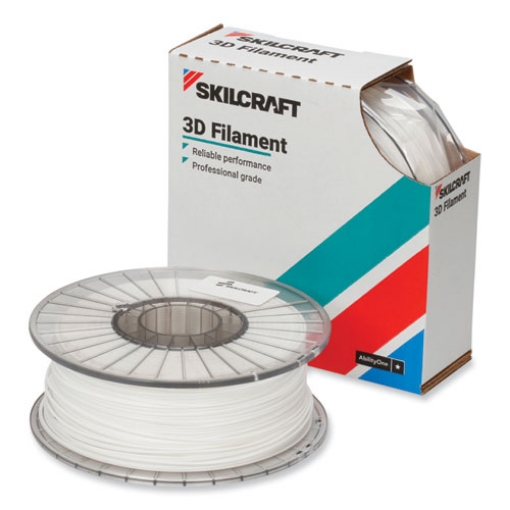 Picture of 7045016983259 Skilcraft 3d Printer Polylactic Acid Filament, 2.85 Mm, White