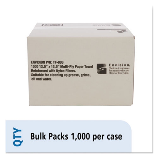 Picture of 7920008239773, SKILCRAFT, Total Wipes II Towel, 4-Ply, 13.25 x 14.25, White, 1,000/Box