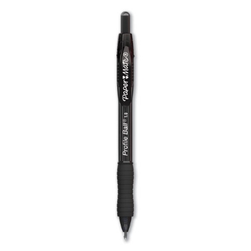Picture of Profile Ballpoint Pen, Retractable, Medium 1 Mm, Black Ink, Translucent Black Barrel, 36/pack