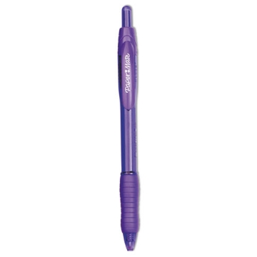 Picture of Profile Ballpoint Pen, Retractable, Bold 1.4 mm, Purple Ink, Translucent Purple Barrel, Dozen