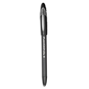 Picture of Flexgrip Elite Ballpoint Pen, Stick, Medium 1 Mm, Black Ink, Black Barrel, Dozen