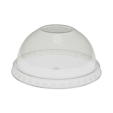 Picture of EarthChoice Strawless RPET Lid, Dome Lid, Fits 9 oz to 20 oz "A" Cups, Clear, 900/Carton