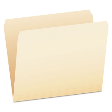 Picture of Manila File Folders, Straight Tabs, Letter Size, 0.75" Expansion, Manila, 100/Box