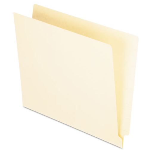 Picture of Manila End Tab Folders, 9.5" High Front, Straight 1-Ply Tabs, Letter Size, Manila, 100/Box