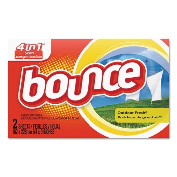 Picture of Fabric Softener Sheets, Outdoor Fresh, 2/box, 156 Boxes/carton