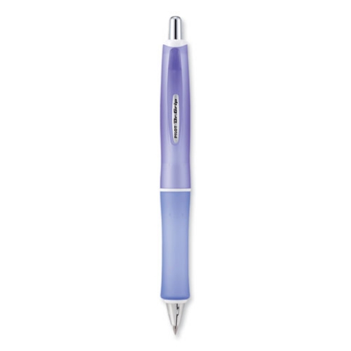Picture of Dr. Grip Frosted Advanced Ink Ballpoint Pen, Retractable, Medium 1 Mm, Black Ink, Purple Barrel