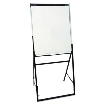 Picture of Futura Dry Erase Presentation Easel, 26 x 35, White Surface, Black Steel Frame