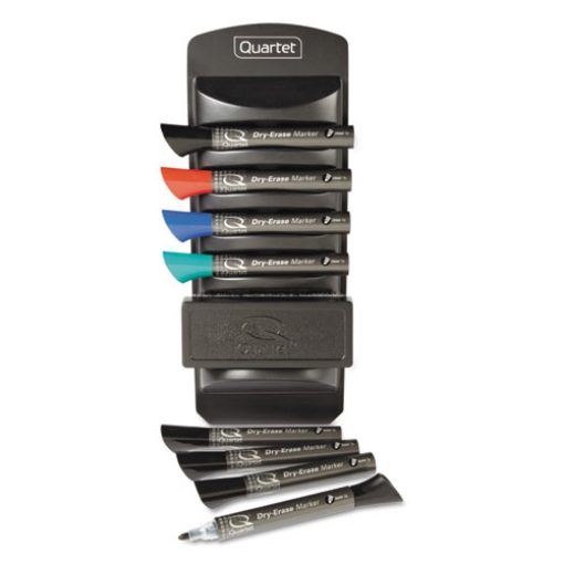 Picture of Marker Caddy Kit, Broad Chisel Tip, Assorted Colors, 8/set