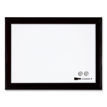 Picture of Home Decor Magnetic Dry Erase Board, 23 x 17, White Surface, Black Wood Frame