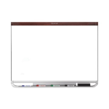 Picture of Prestige 2 DuraMax Magnetic Porcelain, 48 x 36, White Surface, Mahogany Fiberboard/Plastic Frame