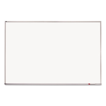 Picture of Porcelain Magnetic Whiteboard, 96 x 48, White Surface, Silver Aluminum Frame