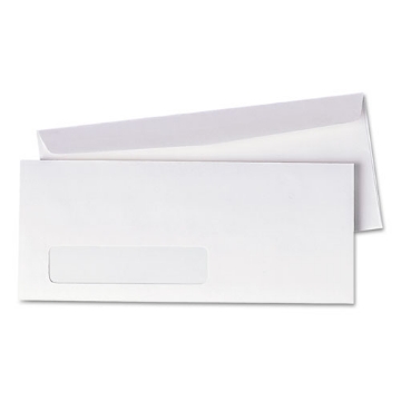 Picture of Invoice-Format Address-Window Envelope, #10, Commercial Flap, Gummed Closure, 4.13 x 9.5, White, 500/Box